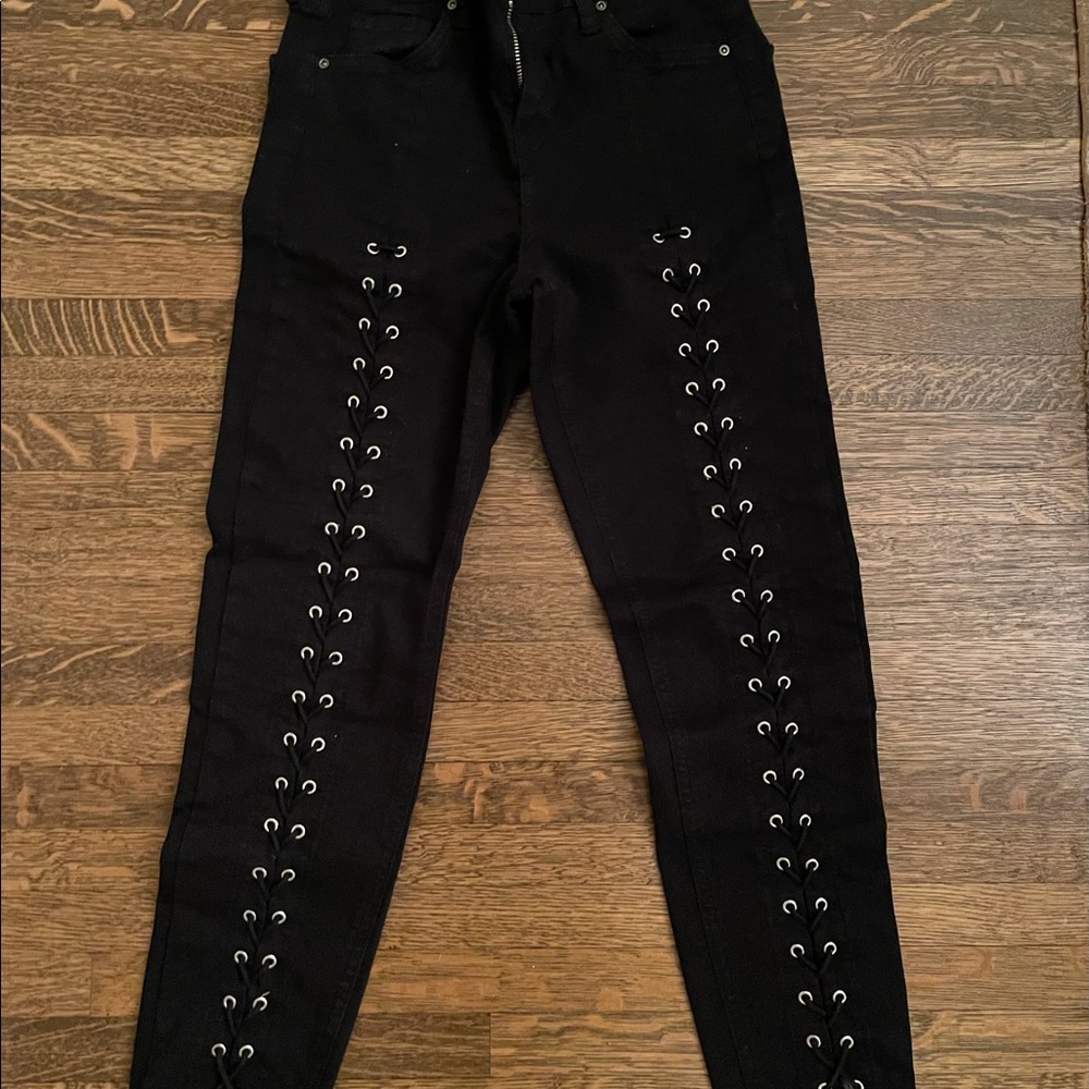 COPY - Topshop Jamie lace up jeans